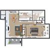 1 Bedroom 1 Bathroom Garden, 636 - 674 sqft 1 Bedroom 1 Bathroom Garden, 636 - 674 sqft at Tymberwood Trace Apartments, Louisville, KY